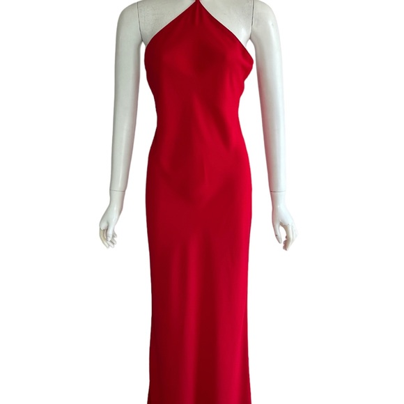 $238 Amanda Uprichard X REVOLVE Riesling Gown Lipstick Red Long Formal Dress S - Picture 7 of 11